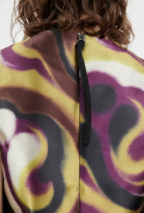Double Face Coat, Marble Red from ODEEH 