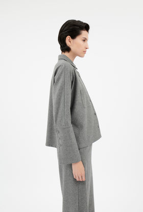 Flannel Jersey Bluse, Light Flannel from ODEEH 