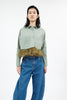 Light Poplin Bluse, French Green from ODEEH 