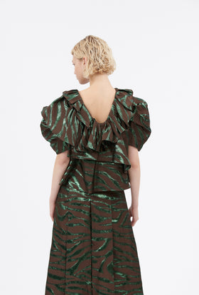 Double Face Coat, Marble Red from ODEEH 