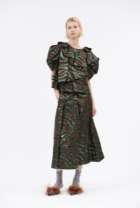 Double Face Coat, Marble Red from ODEEH 