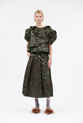 Double Face Coat, Marble Red from ODEEH 