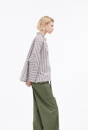 Fancy Stripe 1 Bluse, Baltic Blue from ODEEH 