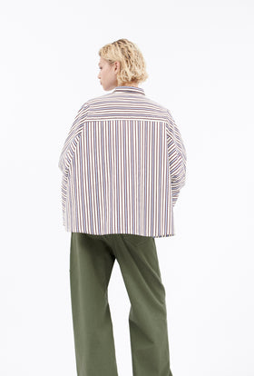 Fancy Stripe 1 Bluse, Baltic Blue from ODEEH 