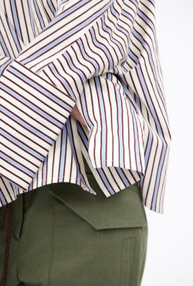 Fancy Stripe 1 Bluse, Baltic Blue from ODEEH 