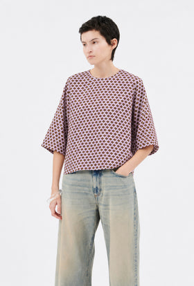 Mini Lillies Shirt, Light Lilac from ODEEH 