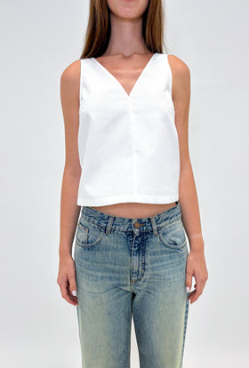 Piqué Top, White from ODEEH 