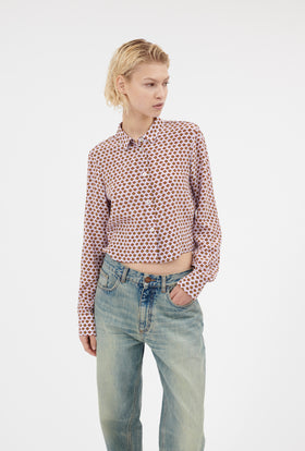 Double Face Coat, Marble Red from ODEEH 