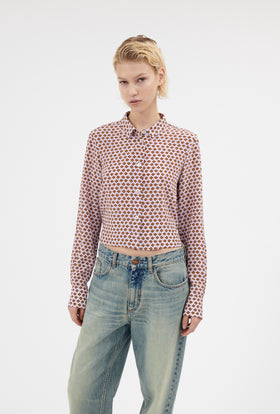 Double Face Coat, Marble Red from ODEEH 