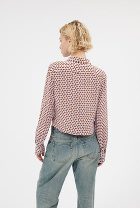 Double Face Coat, Marble Red from ODEEH 