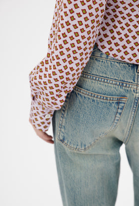 Double Face Coat, Marble Red from ODEEH 