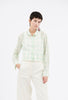 Gauze Vichy Bluse, Glass Green from ODEEH 