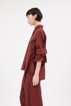 Double Face Coat, Marble Red from ODEEH 