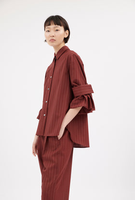 Double Face Coat, Marble Red from ODEEH 