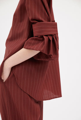 Double Face Coat, Marble Red from ODEEH 