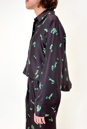 Double Face Coat, Marble Red from ODEEH 