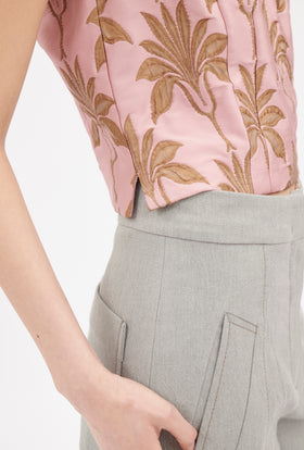 Double Face Coat, Marble Red from ODEEH 