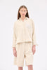 Natural Serge Bleached Shirt, Almond from ODEEH 