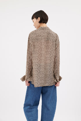 Habotai Leo Bluse, Café Noir from ODEEH 