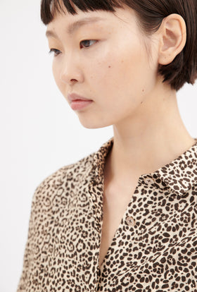 Habotai Leo Bluse, Café Noir from ODEEH 