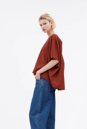 Light Oxford Wool Shirt, Spice from ODEEH 