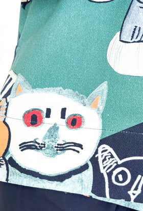 Cats & Tigers Gabardine Bluse, Opal Green from ODEEH 