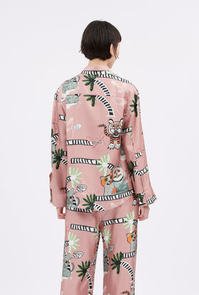 Cats & Tigers Bluse, Blush from ODEEH 