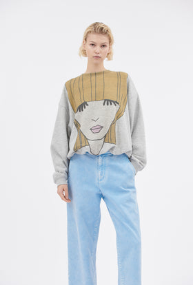 Organic Single Jersey Sweatshirt, Greengold from ODEEH 