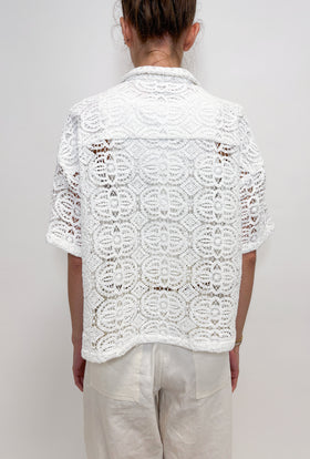 Bobbin Lace Bluse, Milk from ODEEH 
