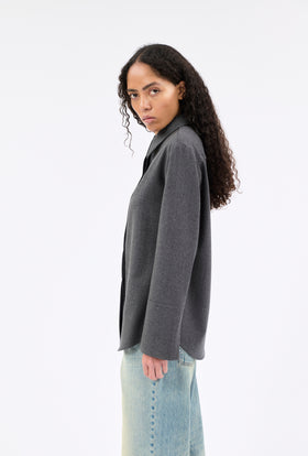 Flannel Bluse, Granite from ODEEH 