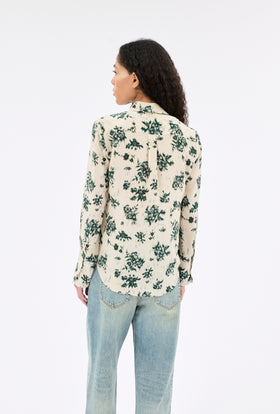 CHINE BLOSSOMS Bluse, Almond from ODEEH 