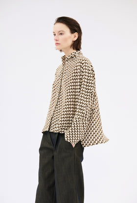 Chevrons Shirt, Mink from ODEEH 