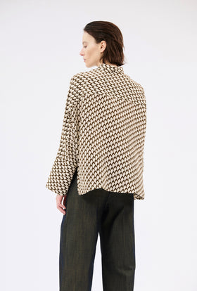 Chevrons Shirt, Mink from ODEEH 
