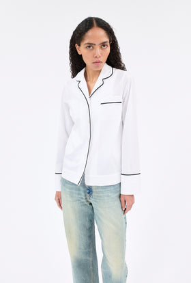 POPLIN Bluse, White from ODEEH 