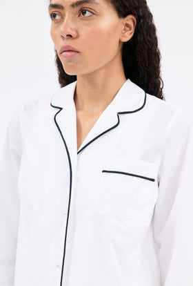 POPLIN Bluse, White from ODEEH 