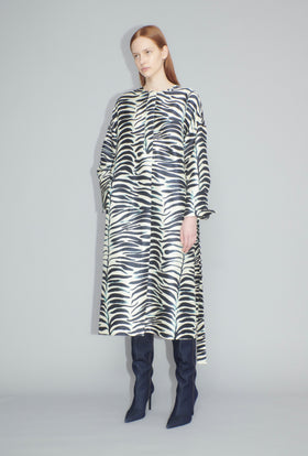 Big Op-Art Tree Dress, Black White from ODEEH 