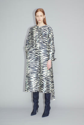 Big Op-Art Tree Dress, Black White from ODEEH 