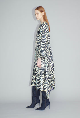 Big Op-Art Tree Dress, Black White from ODEEH 