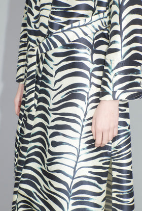 Big Op-Art Tree Dress, Black White from ODEEH 