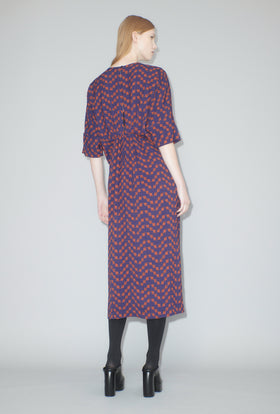 Painted Zig Zag Kleid, Lava from ODEEH 