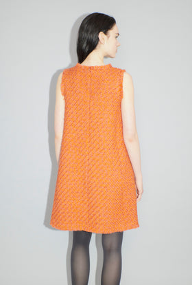 Bouclé Tweed Kleid, Mandarin from ODEEH 