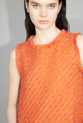 Bouclé Tweed Kleid, Mandarin from ODEEH 