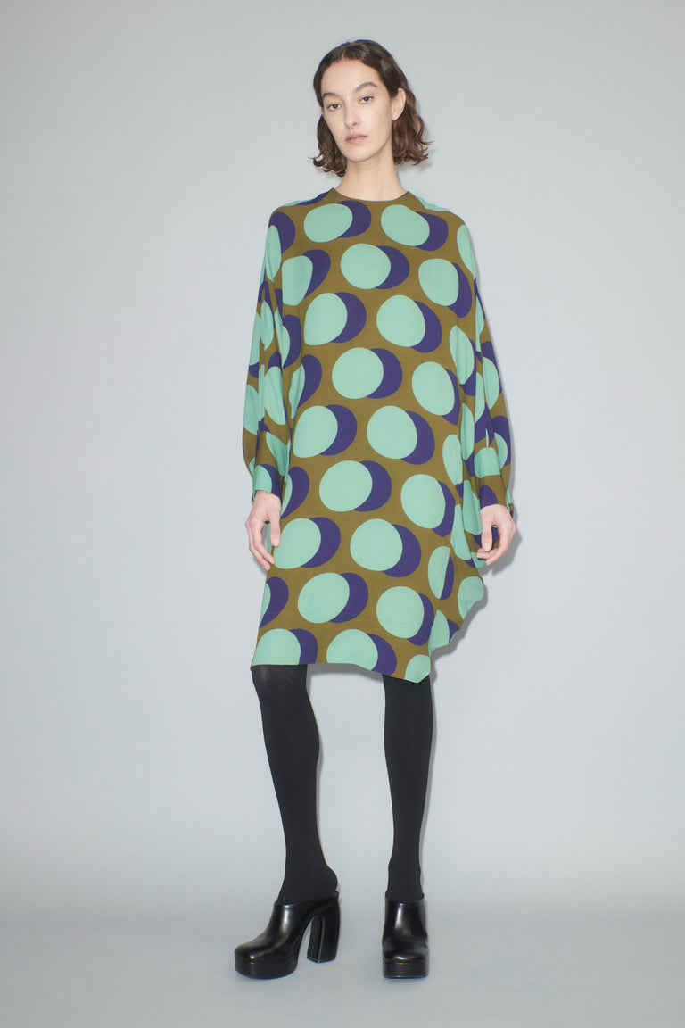 Odeeh Big Double Dot Kleid, Moss