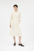 Embroidered Organza Kleid, Cream from ODEEH 