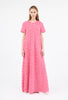 Embroidered Organza Kleid, Pink from ODEEH 