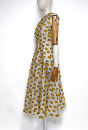 Filcoupe Dots Kleid, Jade Yellow from ODEEH 