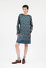 Graphic Bars Kleid, Moonstone from ODEEH 