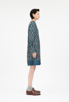 Graphic Bars Kleid, Moonstone from ODEEH 
