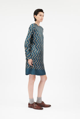 Graphic Bars Kleid, Moonstone from ODEEH 
