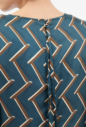 Graphic Bars Kleid, Moonstone from ODEEH 